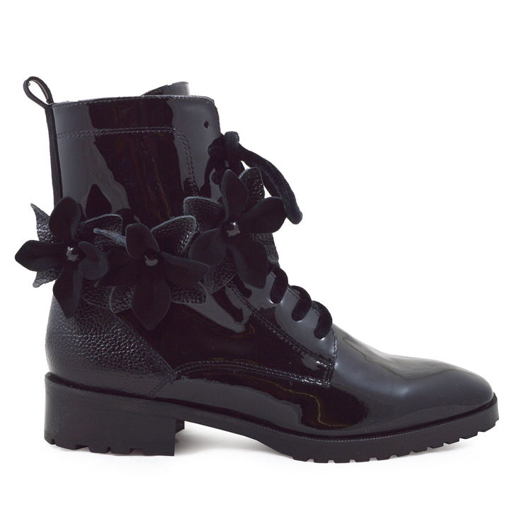 Εικόνα για Γυναικεία Μποτάκια Με Αποσπώμενο Βραχιόλι Λουστρίνι 100% Δέρμα