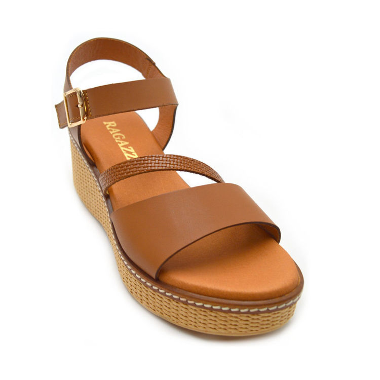 Εικόνα για Γυναικεία flatform RAGAZZA 100% Δέρμα